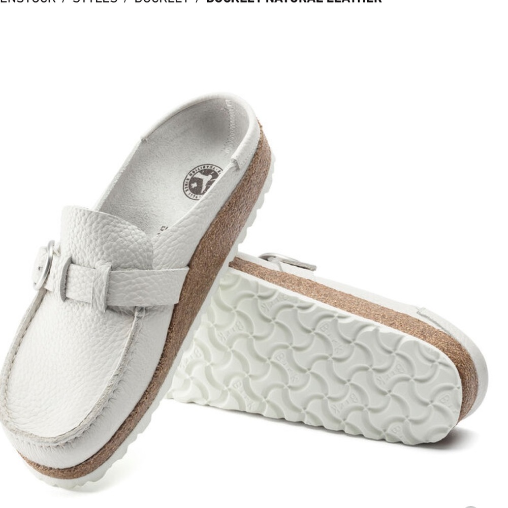 White Buckley Birkenstock NWT